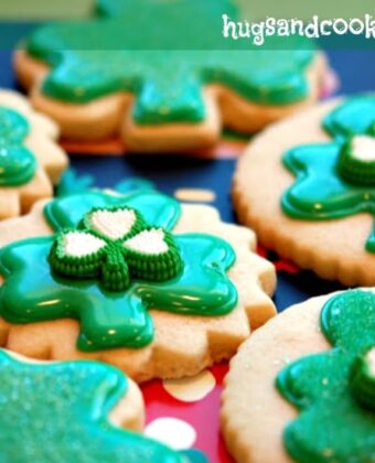 st patrick's day shamrock cookies