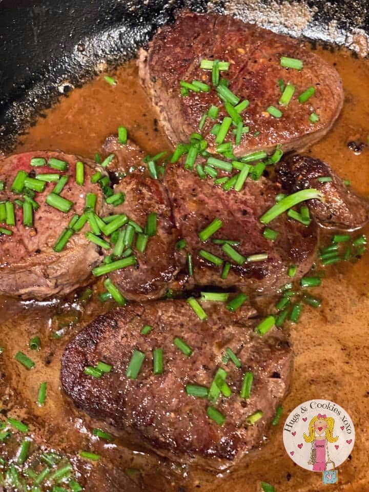 Filet Mignon with Cognac Cream Sauce