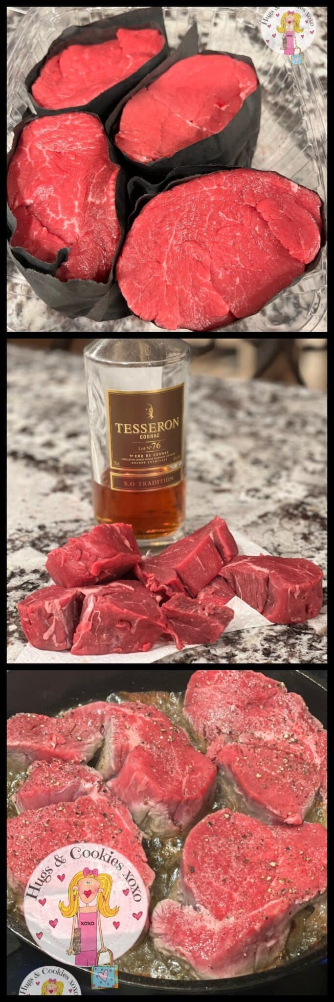 Filet Mignon with Cognac Cream Sauce