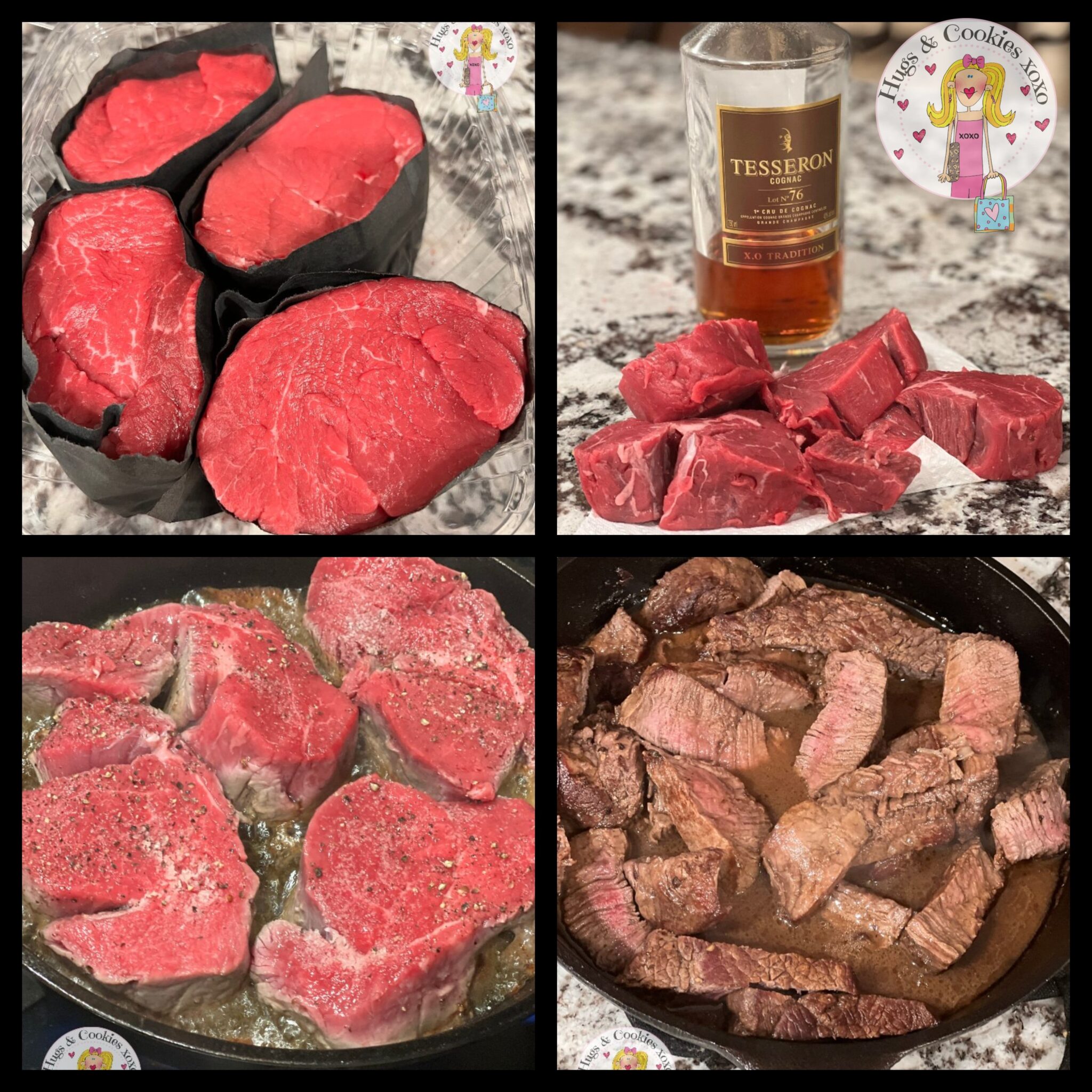 Filet Mignon with Cognac Cream Sauce