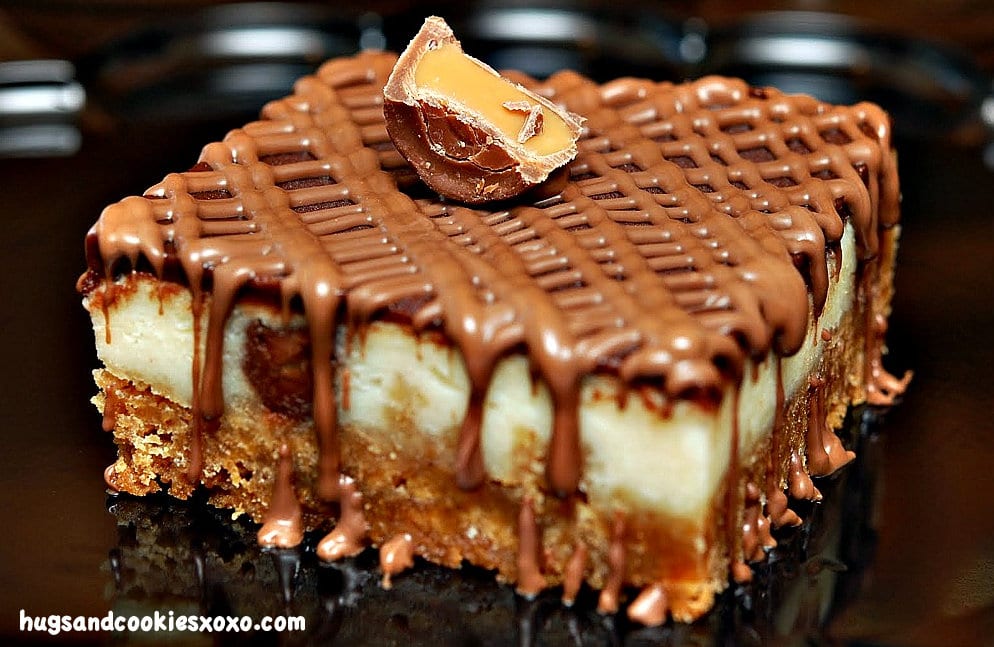 rolo cheesecae bars