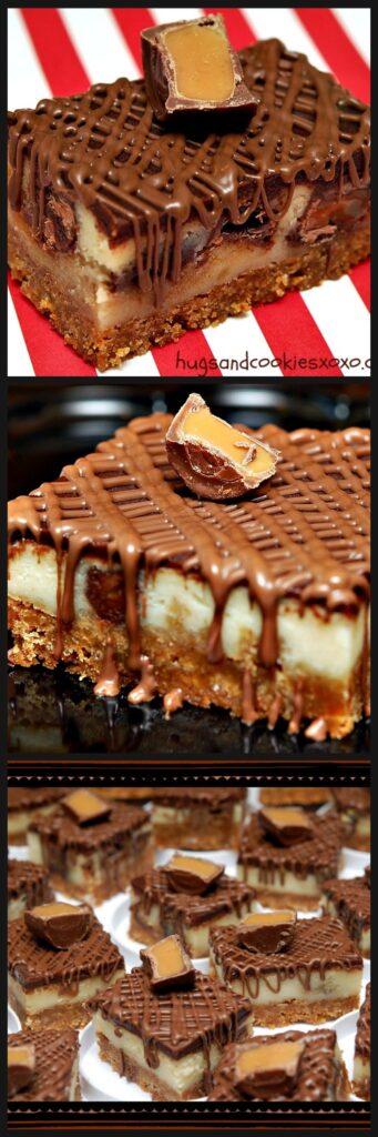 rolo cheesecake bars