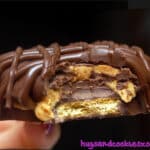 THROW YOUR DIET OUT THE WINDOW FOR THESE! CHOCOLATE DIPPED GRAHAM CRACKERS STUFFED WITH A BUCKEYE FILLING!!!