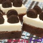 WHITE CHOCOLATE FROSTED OREO BROWNIE BARS