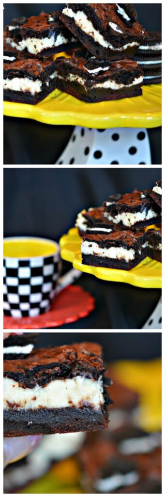 dark chocolate oreo cheesecake bars