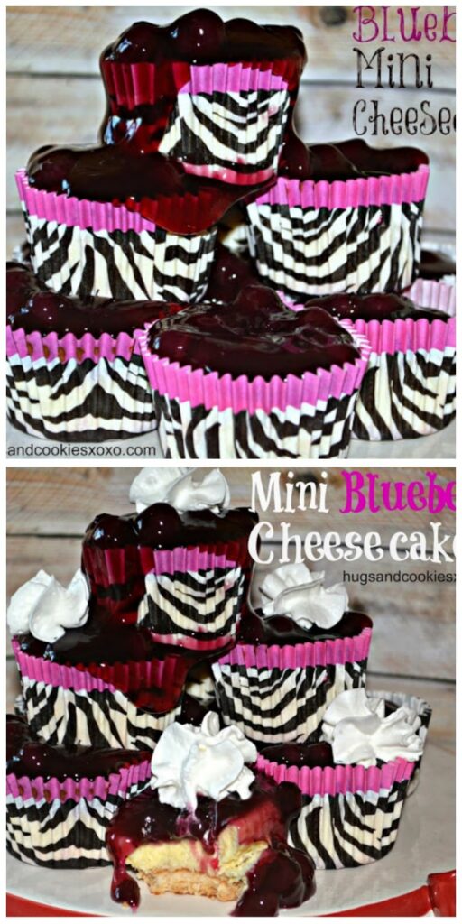 blueberry mini cheesecakes