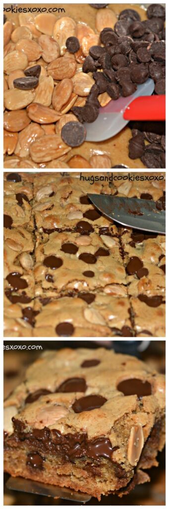 MARCONA ALMOND AND CHOCOLATE CHIP BLONDIES