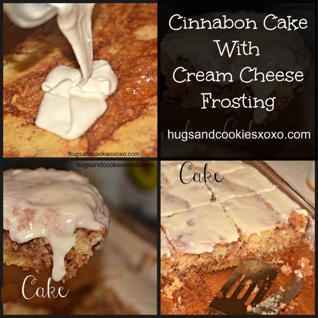 cinnabon cake with cream cheese frosting