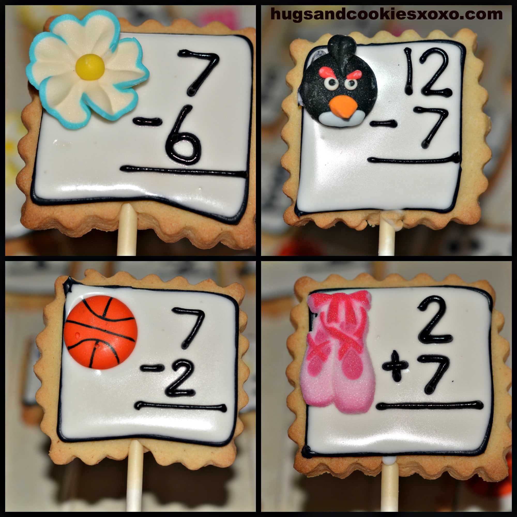 Educational Math Cookies - Hugs and Cookies XOXO