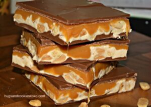 Homemade Snickers Bars - Hugs And Cookies Xoxo