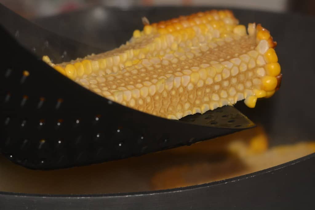 shrimp and roasted corn