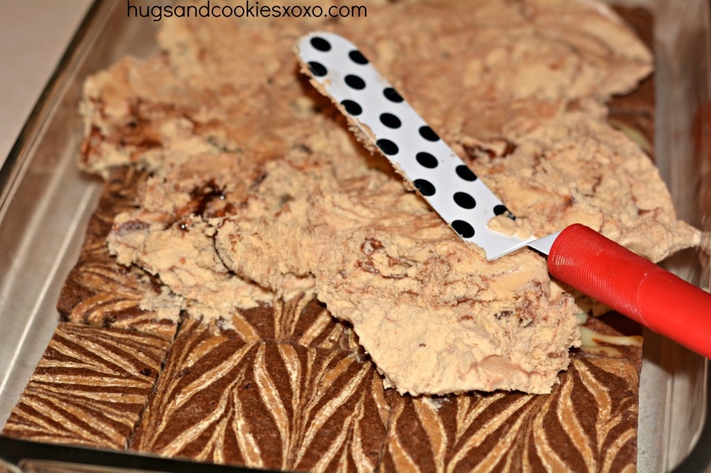 peanut butter brownie ice cream cake