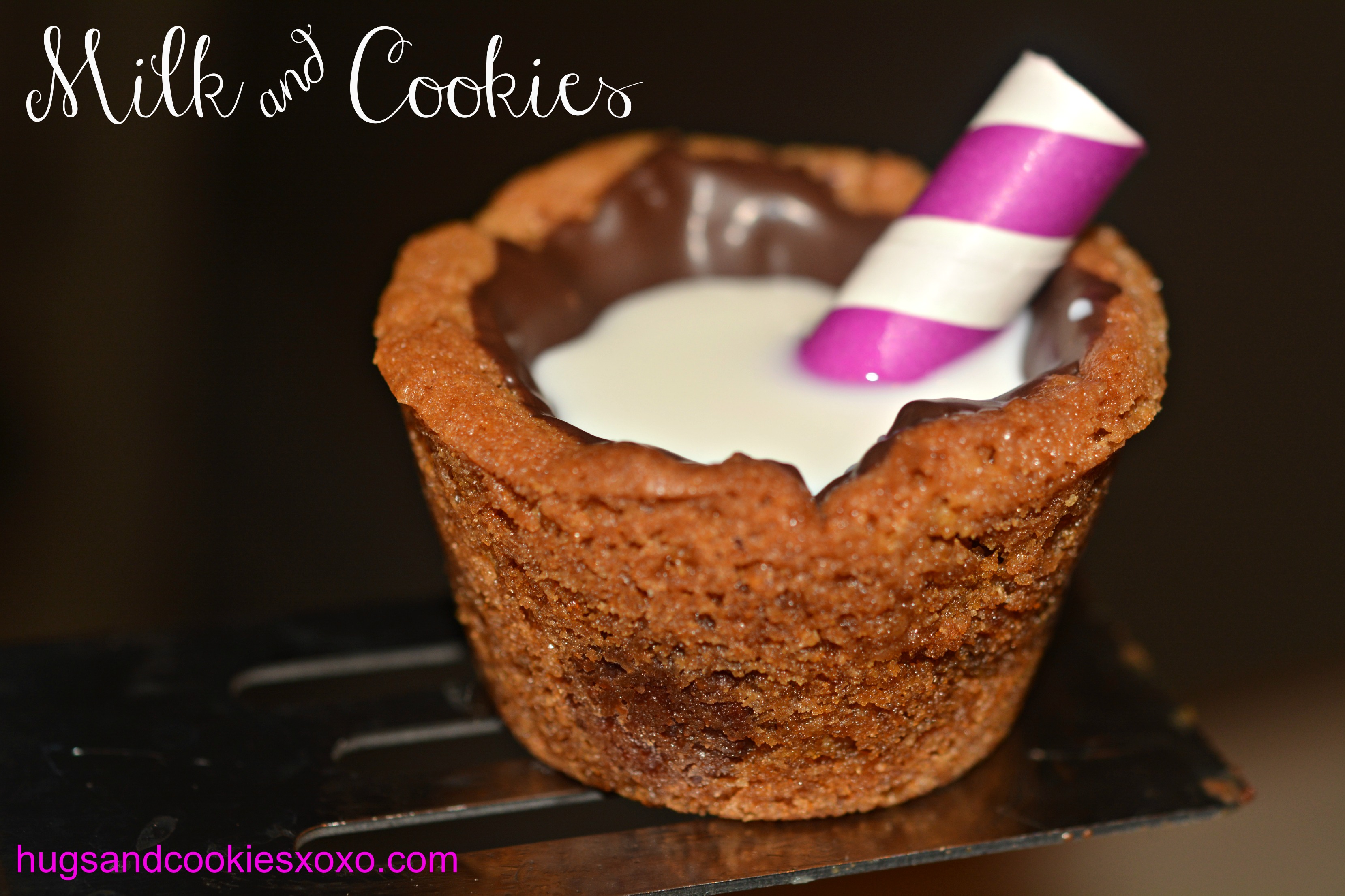 Milk and Cookie Cups Hugs and Cookies XOXO