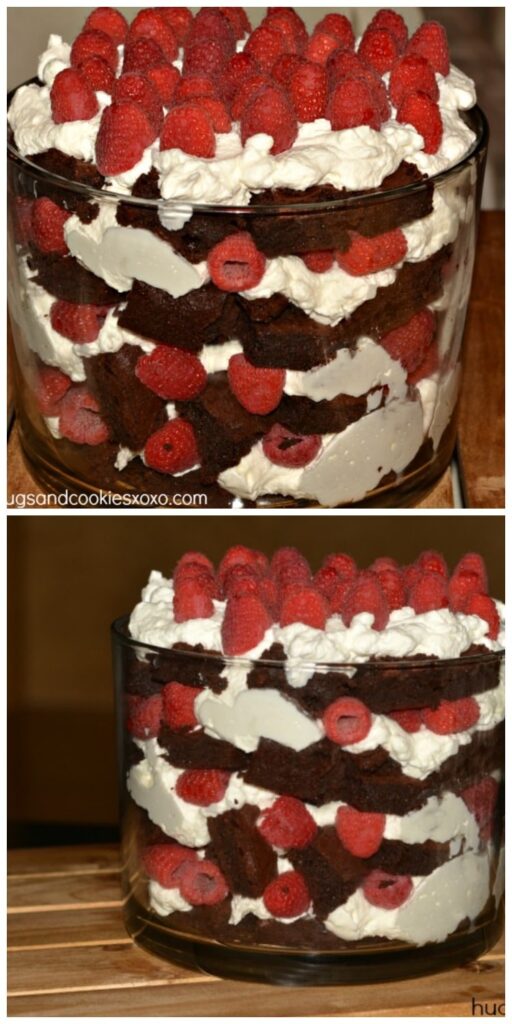 Chocolate raspberry trifle