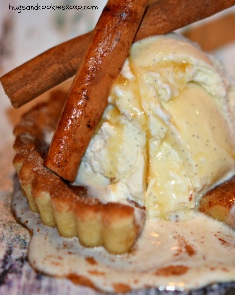 french toast ice cream cookie tarts