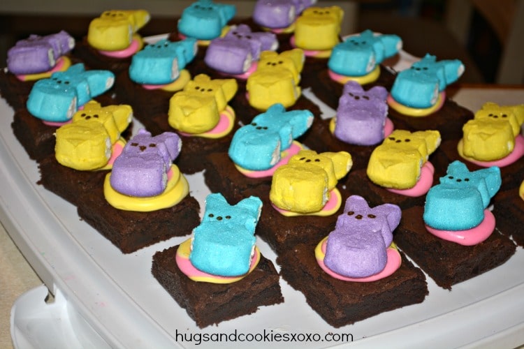 peeps brownies