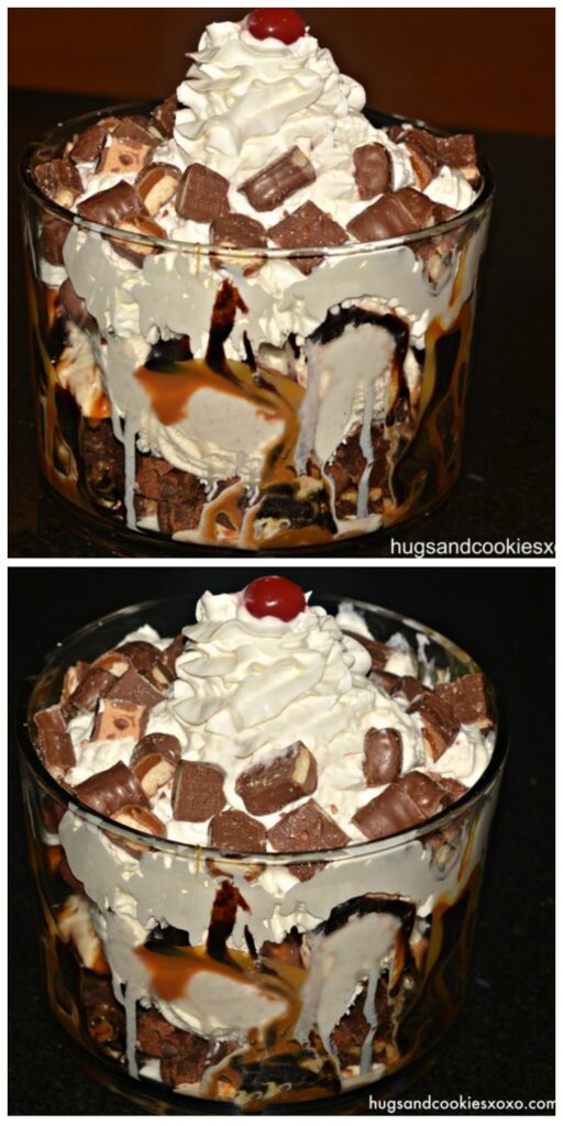 twix brownie trifle