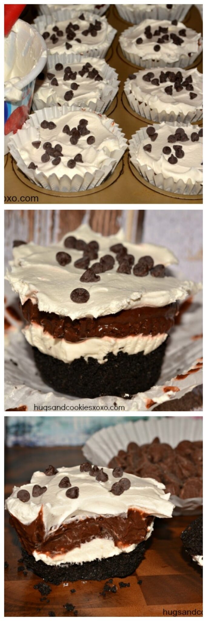 Chocolate Lasagna Cupcakes Hugs and Cookies XOXO