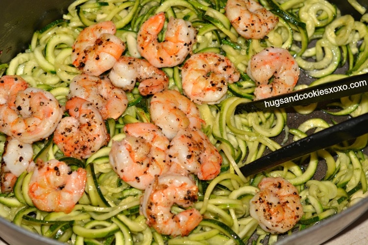 shrimp zoodles