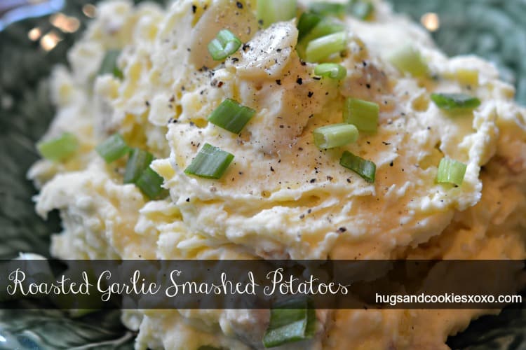 garlic smashed potatoes