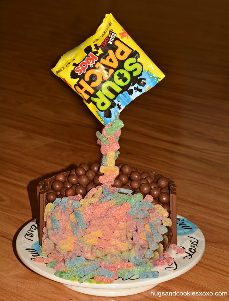 Sour Patch Kid Gravity Cake - Hugs and Cookies XOXO