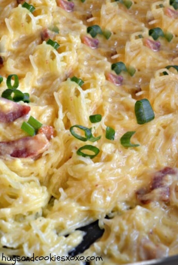 spaghetti squash carbonara