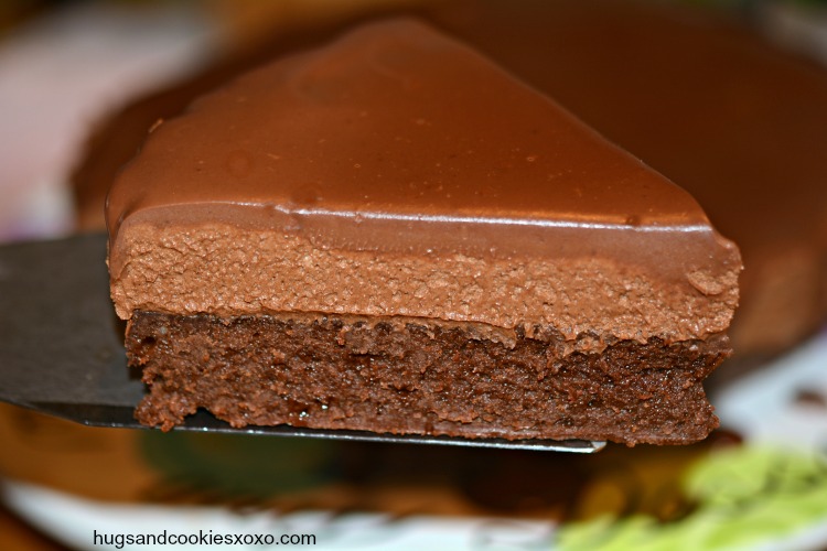 frozen chocolate slice