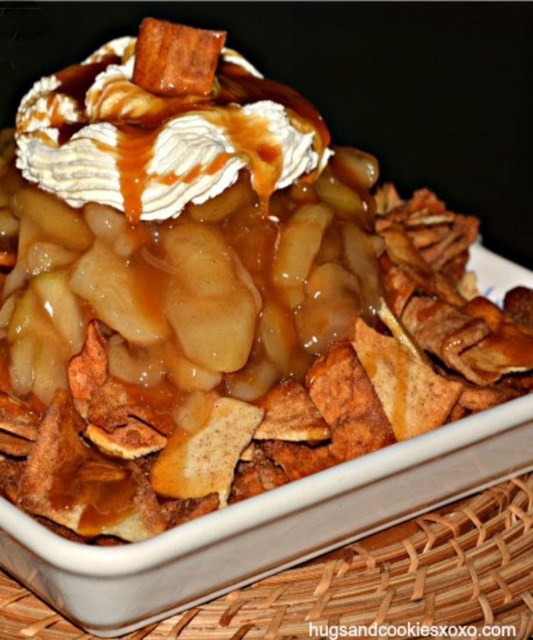 caramel apple nachos