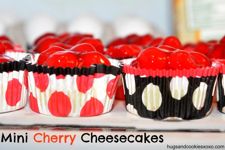 cherry cheesecake minis