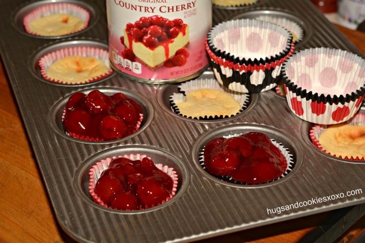 cherry cheesecakes tray