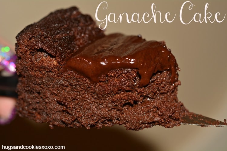 ganache cake slice