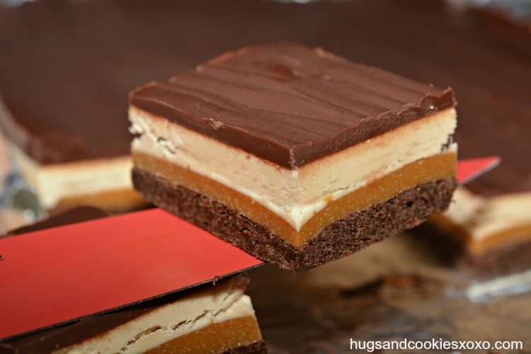 4 layer brownies caramel