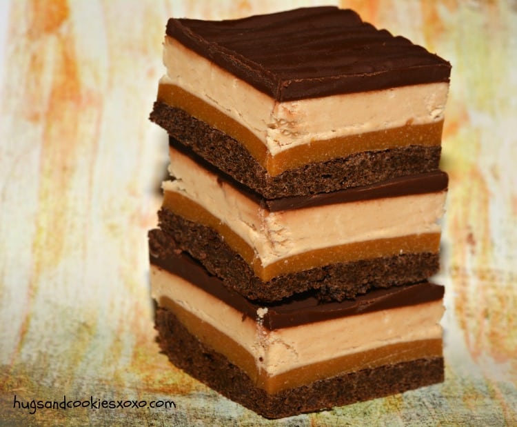 brownie bars layered