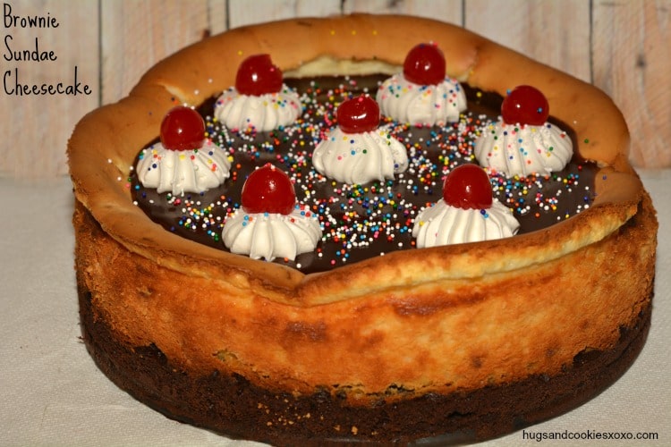 brownie sundae cheesecake