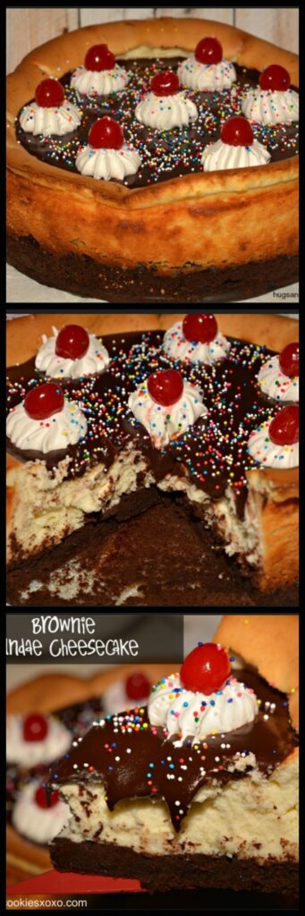 brownie sundae cheesecake