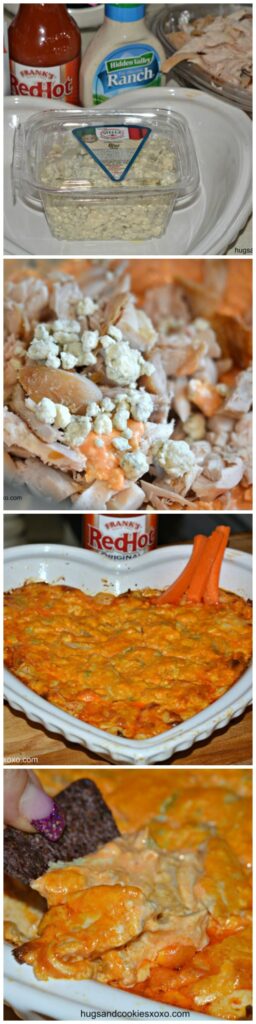 buffalo chip dip collage vertical