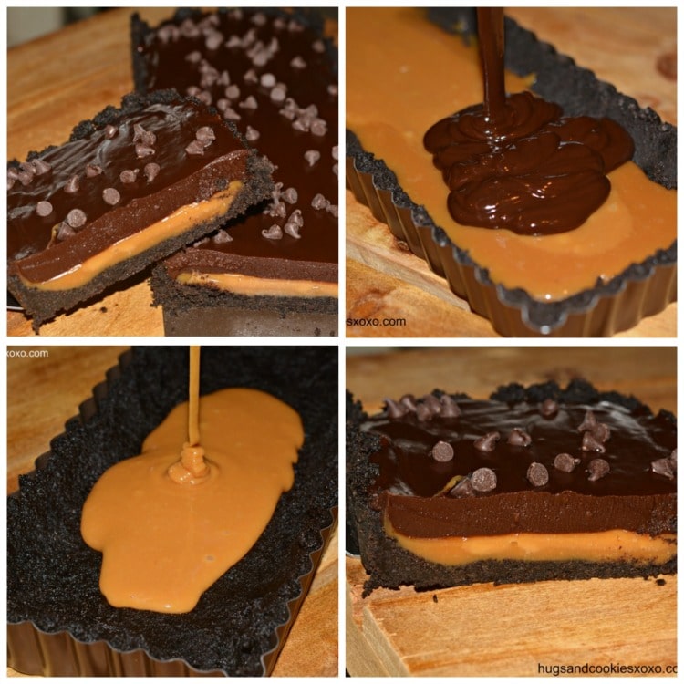 caramel oreo tart