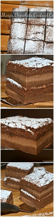 chocolate magic custard cakes