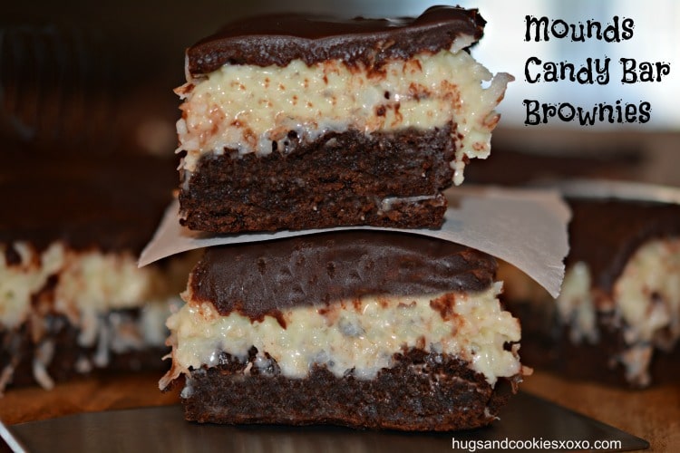 mounds candy bar brownies