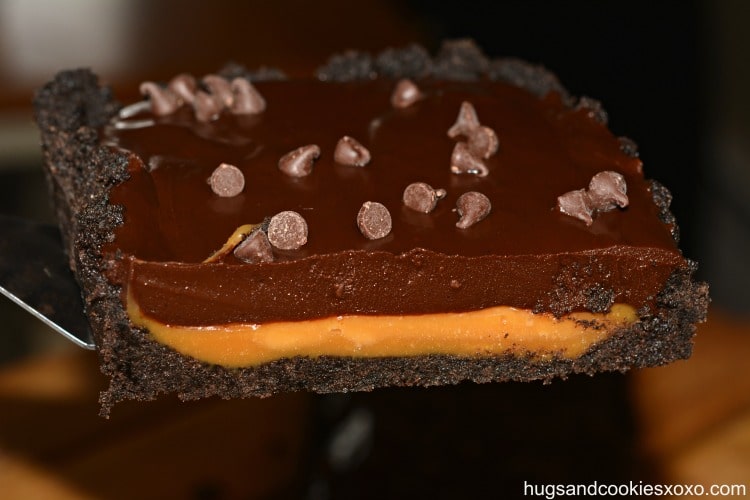 oreo caramel chooclate tart