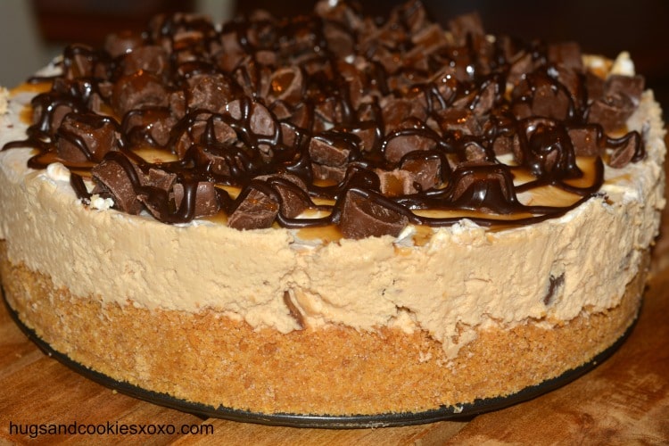 rolo cheesecake side view