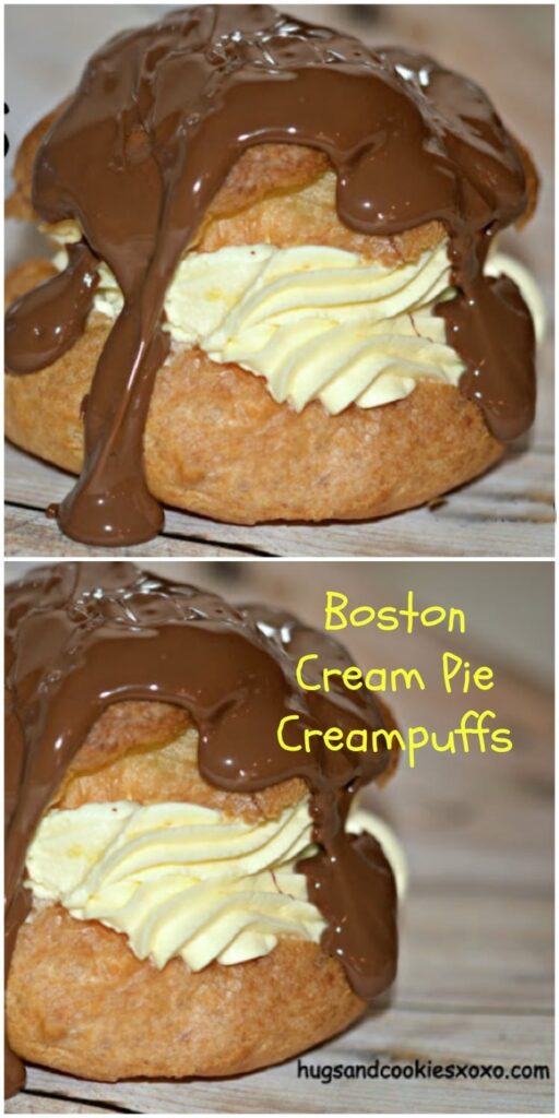 Boston Cream Pie Creampuffs
