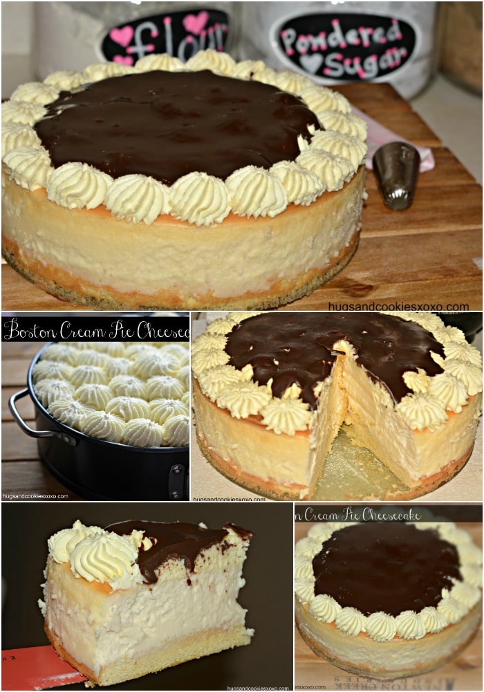 Boston Cream Pie Filled Cheesecake