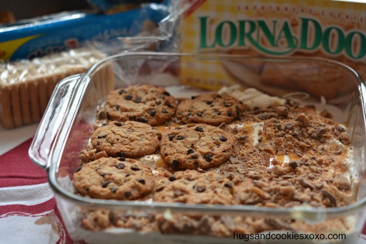 cookie caramel lasagna