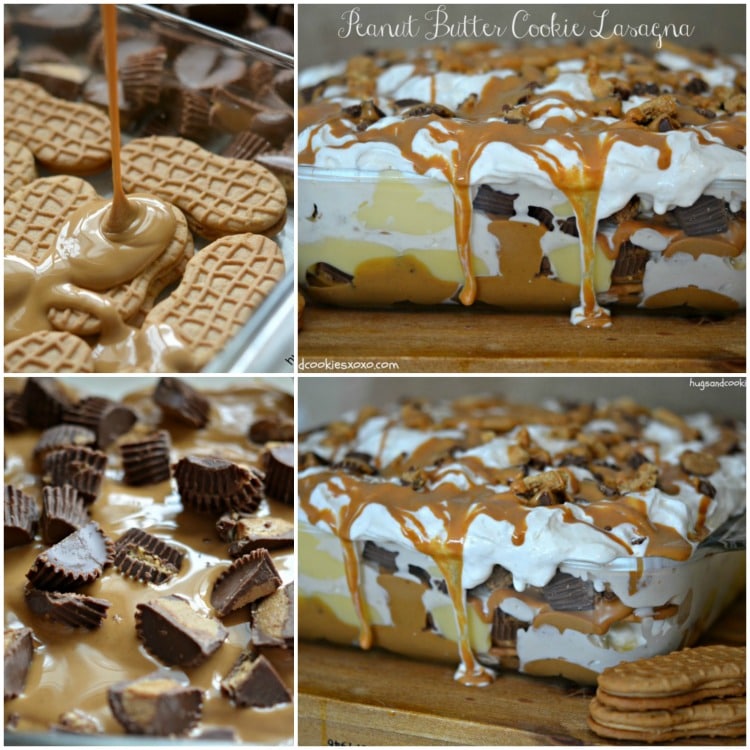 peanut butter cookie lasagna