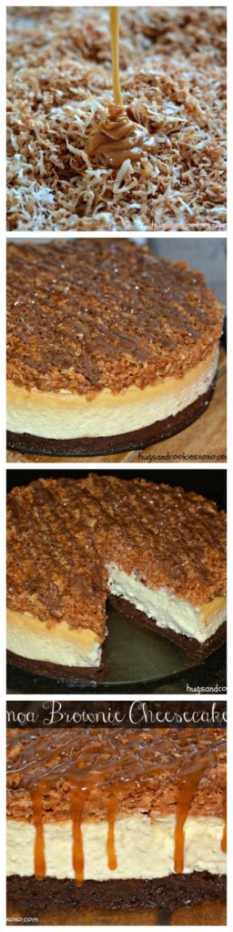 samoa brownie cheesecake