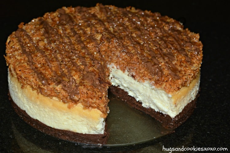 Samoa cheesecake