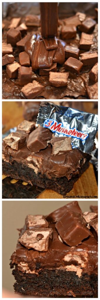 3 musketeers brownies