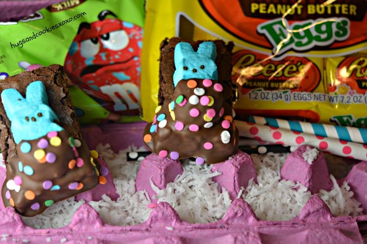 Peeps In Brownie Blankets - Hugs and Cookies XOXO