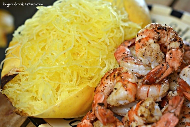 shrimp spaghetti squash